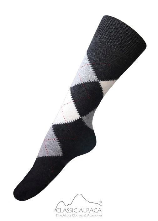 Cozy Alpaca Argyle Socks: Snuggle Up Your Feet!